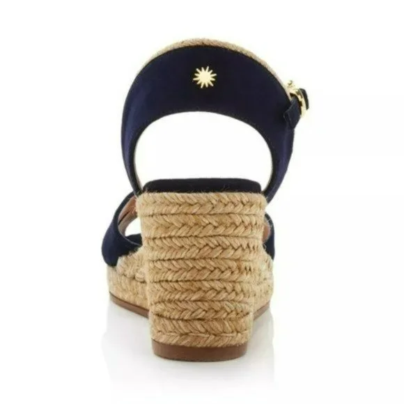 Stuart Weitzman Mirela Espadrille Wedge Sandals 8W - Picture 4 of 10